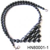 Hematite Paved Beads Oval Strands Stone Necklace